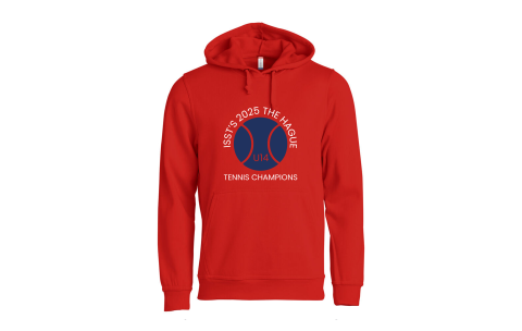 ISB - CLIQUE BASIC HOODY RED 2025 TENNIS U14