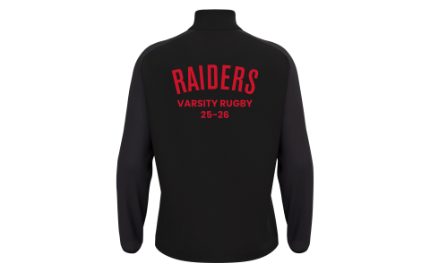 ISB - ISEN 1/4 ZIP TOP BLK/DGRY - VARSITY RUGBY TRAINING