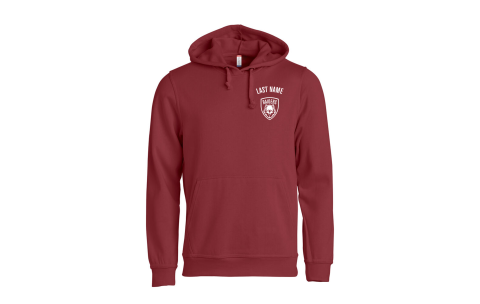 ISB - CLIQUE BASIC HOODY BORDEAUX MELANGE VARSITY GIRLS RUGBY