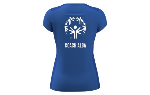 ISB - ZINC WOMAN SHIRT ROY/DROY/WHT SS COACH