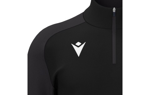 ISB - ISEN 1/4 ZIP TOP BLK/DGRY - VARSITY RUGBY TRAINING