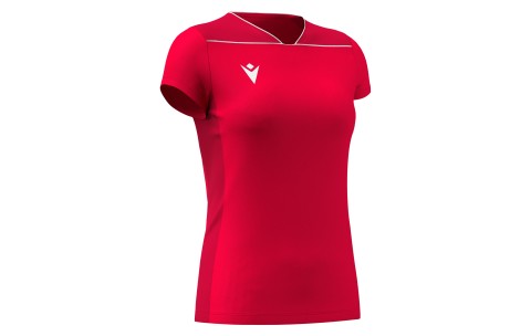 ISB - ZINC WOMAN SHIRT RED/DRED/WHT SS COACH