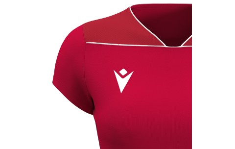 ISB - ZINC WOMAN SHIRT RED/DRED/WHT SS COACH