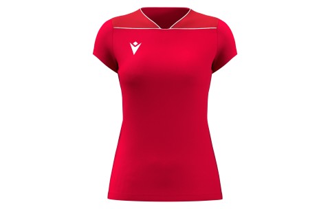 ISB - ZINC WOMAN SHIRT RED/DRED/WHT SS COACH